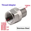 Edelstahl-Gewindeadapter 1/2-28 M14x1 M15x1 auf 5/8-24 Mündungsgerät