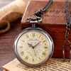 Pocket Watches Hexagonal Mechanical Watch Golden Sliver Bronze Hollow Fob Chain With Box Men Women Lady Mens Vintage Gifts