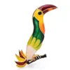 Броши с валибаби Большой рта птица для женщин мужчины 3-цветовые эмали поют животные броши подарки