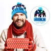 Novo LED Knit Christmas Hats Beanie Light Up iluminando chapéu quente para crianças adultos Ano Novo Cap de decoração de Natal por atacado
