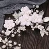 Headpieces Flower Faux Pearls Headbands Fashion Handmade Headdress Pearl Hairband Elegant Po Props Party Costume For Women