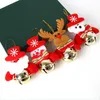 Decoraciones viejos hombre de nieve ciervos peque￱os campanas colgantes regalo de navidad ￡rbol de ￡rbol de navidad