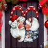 Dekorativa blommor AFBC Santa Claus Love Holiday Wreath Valentine's Day Welcome Frad Door Decoration Träringar hängande hänge