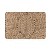 Carpets Mediterranean Rattan Doormat Rug Carpet Mat Footpad Polyester Non-slip Cushion Floor Entrance Bedroom Balcony Foot Pad