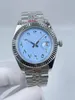 MENS TWATES AAA AUTOMATISK Rörelse Mekanisk klocka Rostfritt stålfodral med Sapphire Crystal Designer Luxury Wristwatch Ice Out241E