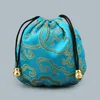 Smyckesp￥sar 24st Silk Brocade Pouch Bag DrawString Coin Purse Presentv￤rde