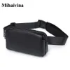 Whole Fashion Women Waist Bag Black Ladies PU Leather Belt Travel Packs Pouch Phone Small bags Mihaivina 211006161G