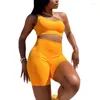 Женские спортивные костюмы Bambooboy Women Fashion Solid Color Top и шорты Bodycon Teall Tym Gym Running Sports йога костюм с двумя частями ZL1601