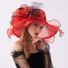 Headpieces Wedding Hat Chapeau Mariage Femme Facinator Hats Blue Black For Women Elegant Bridal Accessories 2022