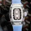 럭셔리 메커니즘 시계 손목 시계 비즈니스 레저 RM07-02 완전 자동 기계식 크리스탈 테이프 트렌드 여성
