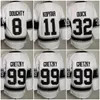 Kob Reverse rétro Ice Hockey 11 Anze Kopitar Jerseys 8 Drew Doughty 22 Kevin Fiala 32 Jonathan Quick 99 Wayne Gretzky vierge blanc noir Pur