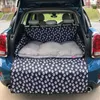 Hondenauto -covers Pet Oxford SUV Cover Cover Trunk Cargo Liner Druk Waterdichte vloermat voor hondenkatten Wasbare accessoires