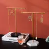 Ювелирные мешочки подставки для демонстрации держатель колье T-Bar Metal Metal Tabletop Organizer Tower для выставки висят