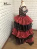 Dziewczyna sukienki małe dziecko komunia vestido flores baszplowe warstwy spódnica for dziewcząt t Show Flower sukienka 2022 XD-74