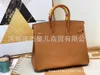 Birkinbag Aabkin Designers Borse Borsebags Zeng Zengchun Cucitura a mano Famiglia fatta a mano Portable Womens BK25BK30EPSOM in pelle 37 marrone dorato Ayw 8l28