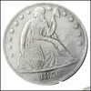 Inne świąteczne zapasy imprezowe Dollar Dollar Dies Monety US Sier Plated Copy Factory Metal 18501859 Manufacturing Liberty Cena Dhe8l