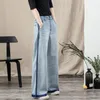 Jeans da donna Abbigliamento da donna 2022 Moda coreana Donna a vita alta Pantaloni a gamba larga Streetwear Y2k Jean Grandi vestiti larghi Pantaloni urbani