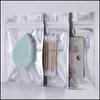 포장 가방 투명 플라스틱 알루미늄 호일 Resealable Zipper Packaging Bag Zip Poly Pouches Reseal Lock Mylar Bag DHGV6을위한 건조 식품 보관