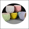 Garden Decorations Aroon Color Flowerpot Diamond Shape Geometric Cute Potted Plant Ceramics Flower Pot Home Decoration 2 2Rq H1 Drop Dhzi0