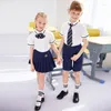 Kleding sets kinderschool uniform kinderen zomer kleuterschoolkleding
