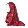 Scarves Shawls Luxury Fashion Muslim Headscarf With Sequin Islamic Paillette Lace Hijab Scarf