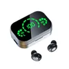 TWS Tr￥dl￶sa h￶rlurar Touch Breathing Lamp in-Ear Phone h￶rlurar med Mic Bluetooth-h￶rlurar till julklapp