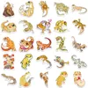 50 pièces autocollants animaux lézard mignon pour enfants adolescents vinyle autocollant étanche pour ordinateur portable pare-chocs planche à roulettes bouteilles d'eau ordinateur téléphone GT187