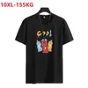 남자 T 셔츠 여름 남자 TSHIRT 짧은 소매 UNSEX COTTON TIRT 티셔츠 만화 티 플러스 크기 9XL 8XL 10XL 오버 크기 68 70