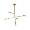 Pendant Lamps Nordic Modern Golden Cross Lights Postmodern Simple Design Branch For Household Bedroom Dining Living Room