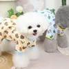 犬のアパレルかわいいペットジャンプスーツ通気性印刷