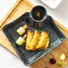접시 일본어 창조 주 만두 플레이트 세라믹 테이블 즈어 작은 요리 아침 식사 웨스턴 홈 레스토랑 요리 및 세트