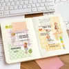 Memo Pad Kawaii Plaid Note Paper Ins Style Wind Hand Account può scrivere materiale inferiore antiaderente decorativo