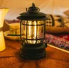 Portabel campinglykta Vintage Dimble Lanterns USB Raddningsbara campinglampor Ljus utomhus Emergency Ficklight Torch