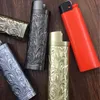 Latest Colorful Smoking Metal ED1 Lighter Case Casing Shell Protection Sleeve Portable Innovative Design Dry Herb Tobacco Cigarette Holder DHL