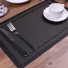 4 PCSセットモダンエレガントなPVCプレースマットダイニングテーブルマットカフェカフェアンチスリッププレースマットボウルパッドカップコースター220627