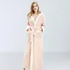 Designer Hooded Nightdress for Women Autumn/Winter Morning Gown Long Nightgown