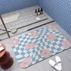 Super Absorbent Diatomite Bath Mat Quick Drying Bathroom Rug Non-slip Entrance Doormat Nappa Skin Floor Mats Toilet Carpet Home