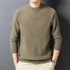 Men's Sweaters Men's Warm Sheep Wool Jumpers Autumn & Winter O-Neck Cashmere Sweater Long Sleeve Pure Men Clothing Knitwear