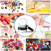 30/50/100Pcs Cosmetic paste Jars Pot Box Nail Art Cosmetic Bead Storage Makeup Cream Plastic Container Round Refillable Bottles CX220413