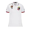 Camisa polos européia e americana de alta qualidade bordado de algodão puro lapela jersey racing masculino