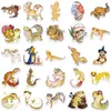 50 pièces autocollants animaux lézard mignon pour enfants adolescents vinyle autocollant étanche pour ordinateur portable pare-chocs planche à roulettes bouteilles d'eau ordinateur téléphone GT187