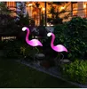 Kreative Led Solar Garten Licht Outdoor Flamingo Form Nacht Wasserdichte Rasen Landschaft Lampe Für Haus Hof Terrasse Dekoration