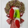 Christmas Decorations Thief Burlap Burglar Design Home Front Door Wreath Hoop Decoration Creative Props