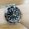 AAAAA ETA2836 الآلات الأوتوماتيكية 2813 ROSE GOLD GMT2 إصدار V3 Batman Mens Watch Automatic Moveman