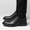 Vestido sapatos de vestido derby 2022 clássicos de couro genuíno sapato de trabalho preto homem grande tamanho 36-47 partido elegante formal para homens