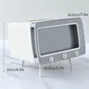 Creative 2 In 1 TV Tissue Box Desktop Paper Holder Dispenser Storage Napkin Case Organizer with Mobile Phone 220523gx