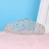 Headpieces Bruidslegering Diamantkroon grote strass trouwjurk accessoires sieraden haar