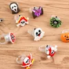 50pcs Halloween Decorations Creative Cute Glowing Rings Pumpkin Ghost Skull Rings Kids Gifts Halloweens Party Supplies toy ZM1020