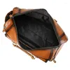 Duffel Bags Retro Travel Handbags Men Genuine Leather Bag Cowhide Luggage High Capacity Weekend Shoulder Messenger