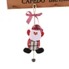 Décoration d'arbre de Noël Bowknot Bell En réseau Santa Claus Snowman Deer Pendant Noël Party Hanging Decorations Gift TH0585